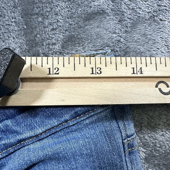 7 For All Mankind Jeans Girls 14 Blue Paxtyn Skinny Stone Wash Adjustable Waist - Picture 8 of 11